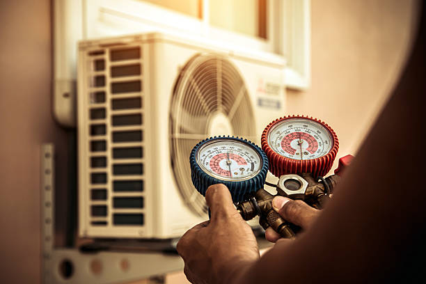 Professional Ductwork Repair technician working in Floral Park, NY
